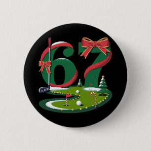 Bóton Redondo 5.08cm 6 7 Seis Sete Golfe Geração Z Alpha Meme Natal Gol