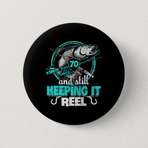 Bóton Redondo 5.08cm 70 Pesca Engraçada Aniversário Engraçado Camisa Pe