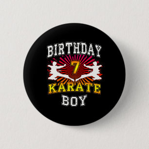 Bóton Redondo 5.08cm 7 Birthday Boy - Karate 7 anos