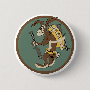 Bóton Redondo 5.08cm 7o Esquadrão da carga do combate, WWII