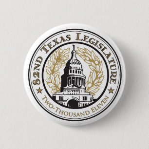 Bóton Redondo 5.08cm 82nd Botão da legislatura de Texas