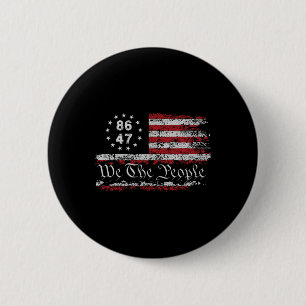 Bóton Redondo 5.08cm 8647 Anti Trump Impeachment Trump Impeachment 47 R