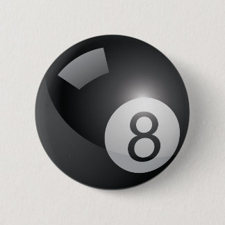 Bóton Redondo 5.08cm 8 Ball