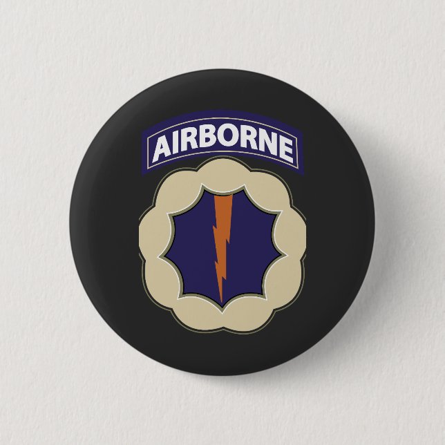 Bóton Redondo 5.08cm 9ª Divisão de Transportes Aéreos - Fantasma - SSI (Frente)