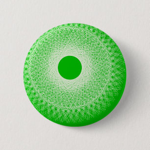 Bóton Redondo 5.08cm a arte abstracta verde fundirá sua mente