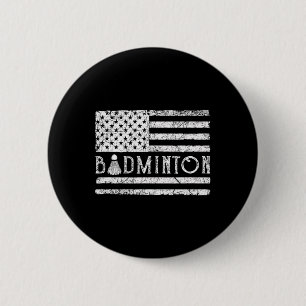 Bóton Redondo 5.08cm A bandeira Americana Badminton Usa Enche O Patrimô