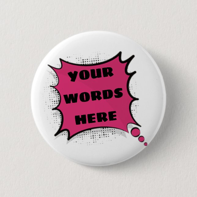 Bóton Redondo 5.08cm A bolha da luta do super-herói dos desenhos (Frente)