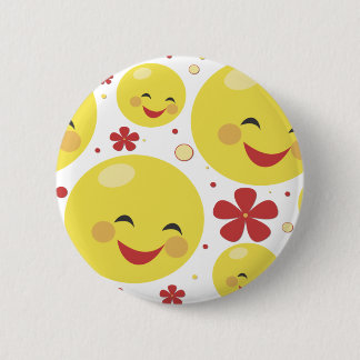 Bóton Redondo 5.08cm A cara floresce o botão