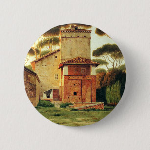 Bóton Redondo 5.08cm A Casa da Guarda no Parque da Villa Borghese, Roma