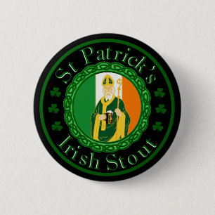 Bóton Redondo 5.08cm A cerveja de malte irlandesa de St Patrick