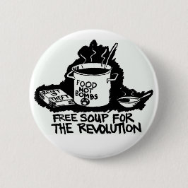 Bóton Redondo 5.08cm a comida não bombardeia o botão