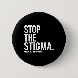 Bóton Redondo 5.08cm A Consciência da Saúde Mental do Estigma 1