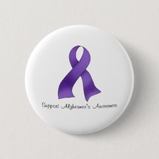 Bóton Redondo 5.08cm A consciência de Alzheimer do apoio