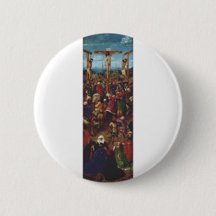 Bóton Redondo 5.08cm A Crucificação por Van Eyck