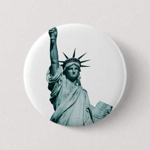 Bóton Redondo 5.08cm A estátua da liberdade