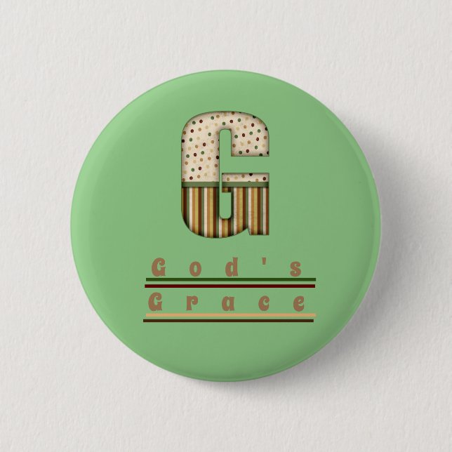 Bóton Redondo 5.08cm A Graça de Deus (Frente)