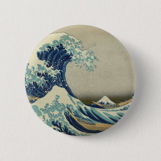Bóton Redondo 5.08cm A grande onda fora de Kanagawa