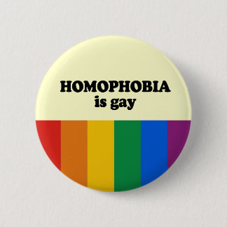 Bóton Redondo 5.08cm A homofobia é alegre