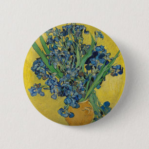Bóton Redondo 5.08cm A íris de Van Gogh