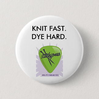 Bóton Redondo 5.08cm A malha de Stitchjones jejua, tinge o botão duro