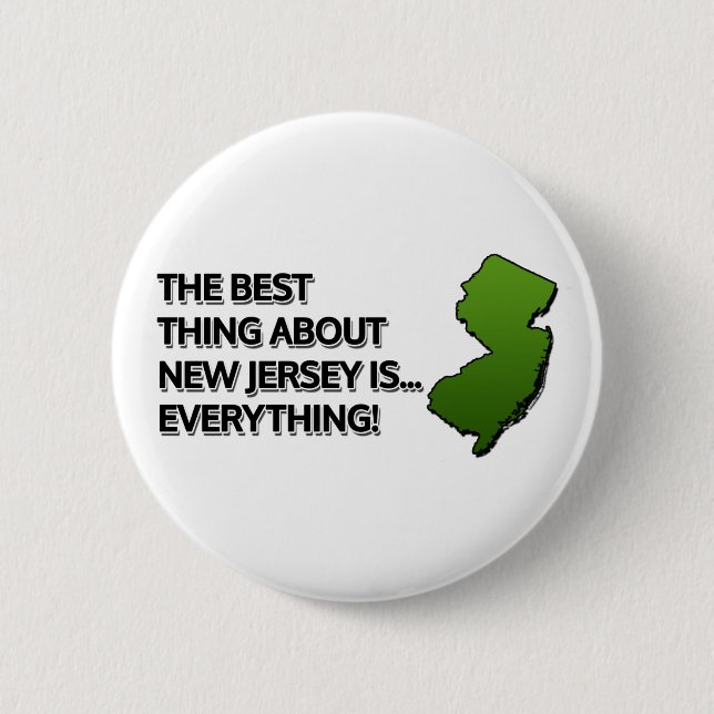 Bóton Redondo 5.08cm A melhor coisa sobre Nova Jersey é... tudo! (Frente)