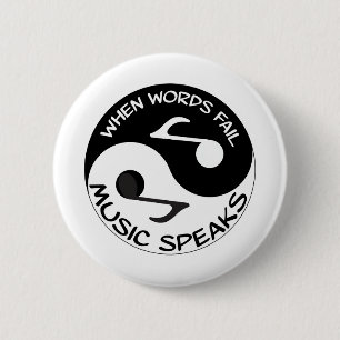 Bóton Redondo 5.08cm A Música Fala