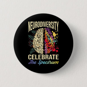 Bóton Redondo 5.08cm A Neurodiversidade Celebra O Autismo Do Espectro E
