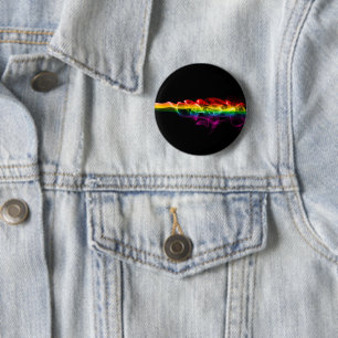 Bóton Redondo 5.08cm A orgulho gay de fumaça artística de SlipperyJoe
