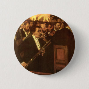 Bóton Redondo 5.08cm A Orquestra da Ópera por Edgar Degas, Arte Antiga