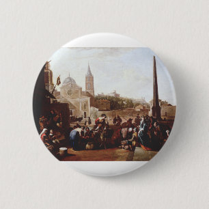 Bóton Redondo 5.08cm A Piazza del Popolo em Roma por Johannes Lingelba