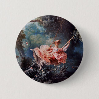 Bóton Redondo 5.08cm A pintura Swing de Jean-Honoré Fragonard