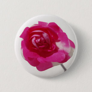 Bóton Redondo 5.08cm A Rosa de Lapela Perfeita