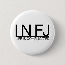 Bóton Redondo 5.08cm A vida de INFJ é complicada