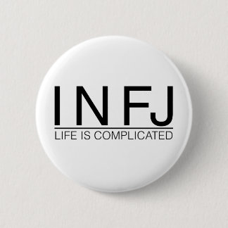 Bóton Redondo 5.08cm A vida de INFJ é complicada