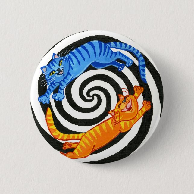 Bóton Redondo 5.08cm A zona do gatinho (Frente)