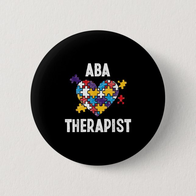 Bóton Redondo 5.08cm Aba Therapist Training Behaviour Analyst Autism Th (Frente)