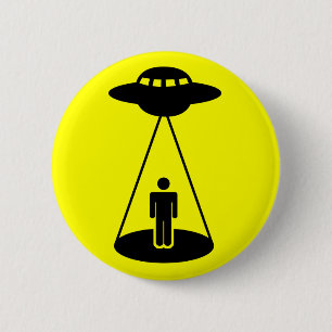 Bóton Redondo 5.08cm Abducção do UFO