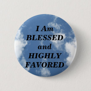 Bóton Redondo 5.08cm Abençoado_