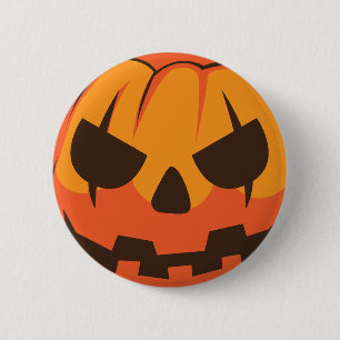 Bóton Redondo 5.08cm Abóbora de Halloween Jack o Lantern