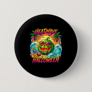 Bóton Redondo 5.08cm Abóbora de melão de Halloween onda de calor jack o
