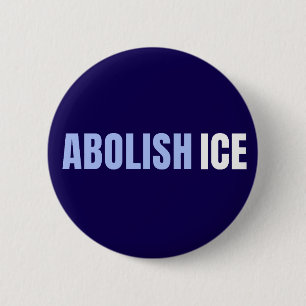 Bóton Redondo 5.08cm Abolir o ICE Político Anti Trump