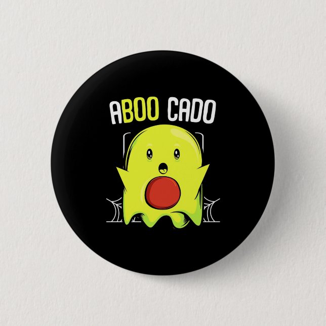 Bóton Redondo 5.08cm Aboocado Avocado Halloween (Frente)