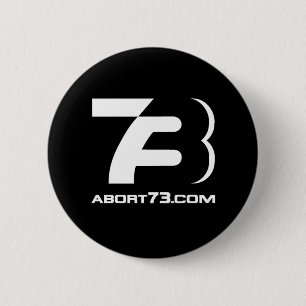 Bóton Redondo 5.08cm Abort73.com/73-Logo