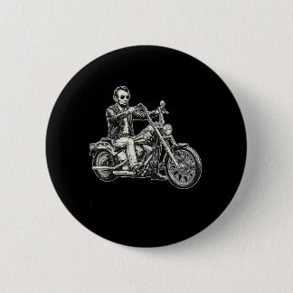 Bóton Redondo 5.08cm Abraham Abe Lincoln Moto Americano Ciclista EUA
