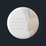 Bóton Redondo 5.08cm Abstrato GrandMãe do Botão do Groom<br><div class="desc">Este design romântico eterno apresenta um buquê floral com cores suaves e sotaques botânicos. Todos os aspectos deste design podem ser editados (fonte,  tamanho do texto ou sotaques florais movidos/removidos) para ajustado das suas necessidades. Entre em contato comigo se precisar de ajuda com este design</div>