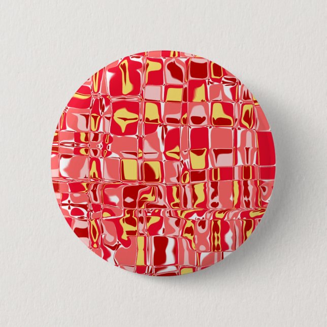 Bóton Redondo 5.08cm Abstrato Mosaico (Frente)