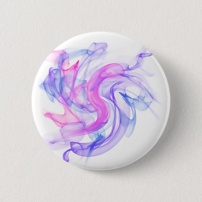 Bóton Redondo 5.08cm Abstrato Smoke na água (Frente)