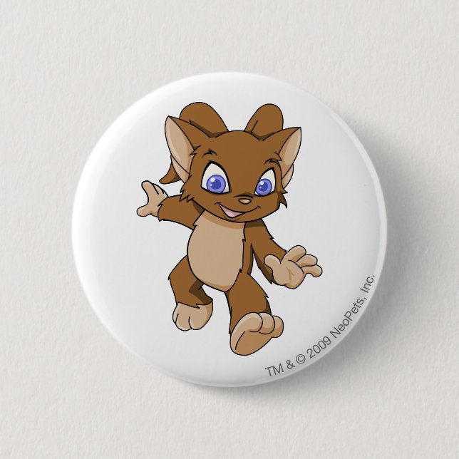 Bóton Redondo 5.08cm Acara Brown (Frente)