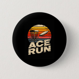 Bóton Redondo 5.08cm Ace Run Retro Disc Golf Sket Ace Run Pôr do Sol