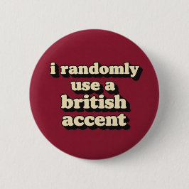 Bóton Redondo 5.08cm Acento Britânico